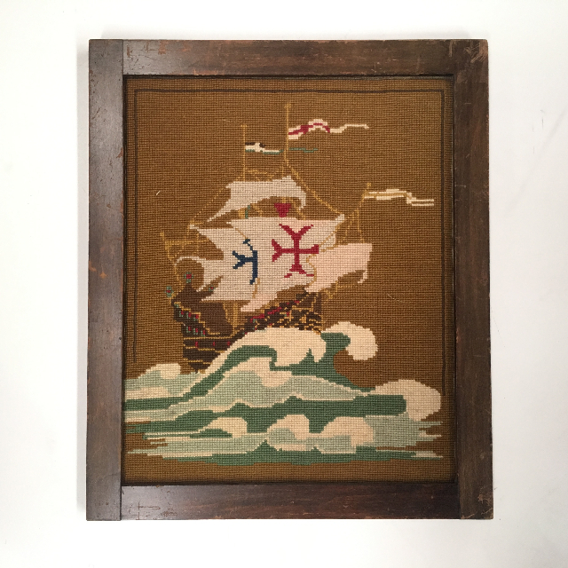 ARTWORK, Tapestry or Embroidery (Medium) - Ship